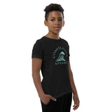 Design of Wave Tree Design - Kids - Youth Short Sleeve T-Shirt , the colour is