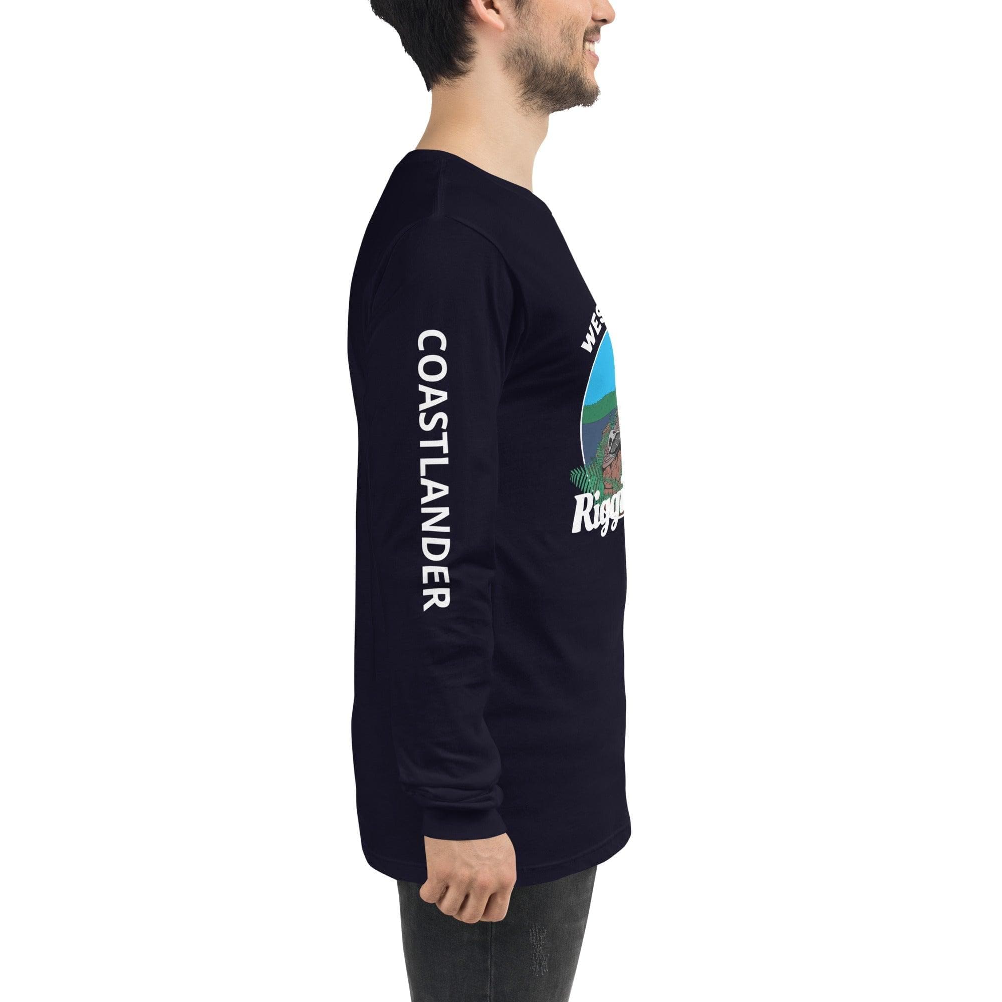 Design of West Coast Riggin Rat - Unisex Long Sleeve Tee , the colour is
