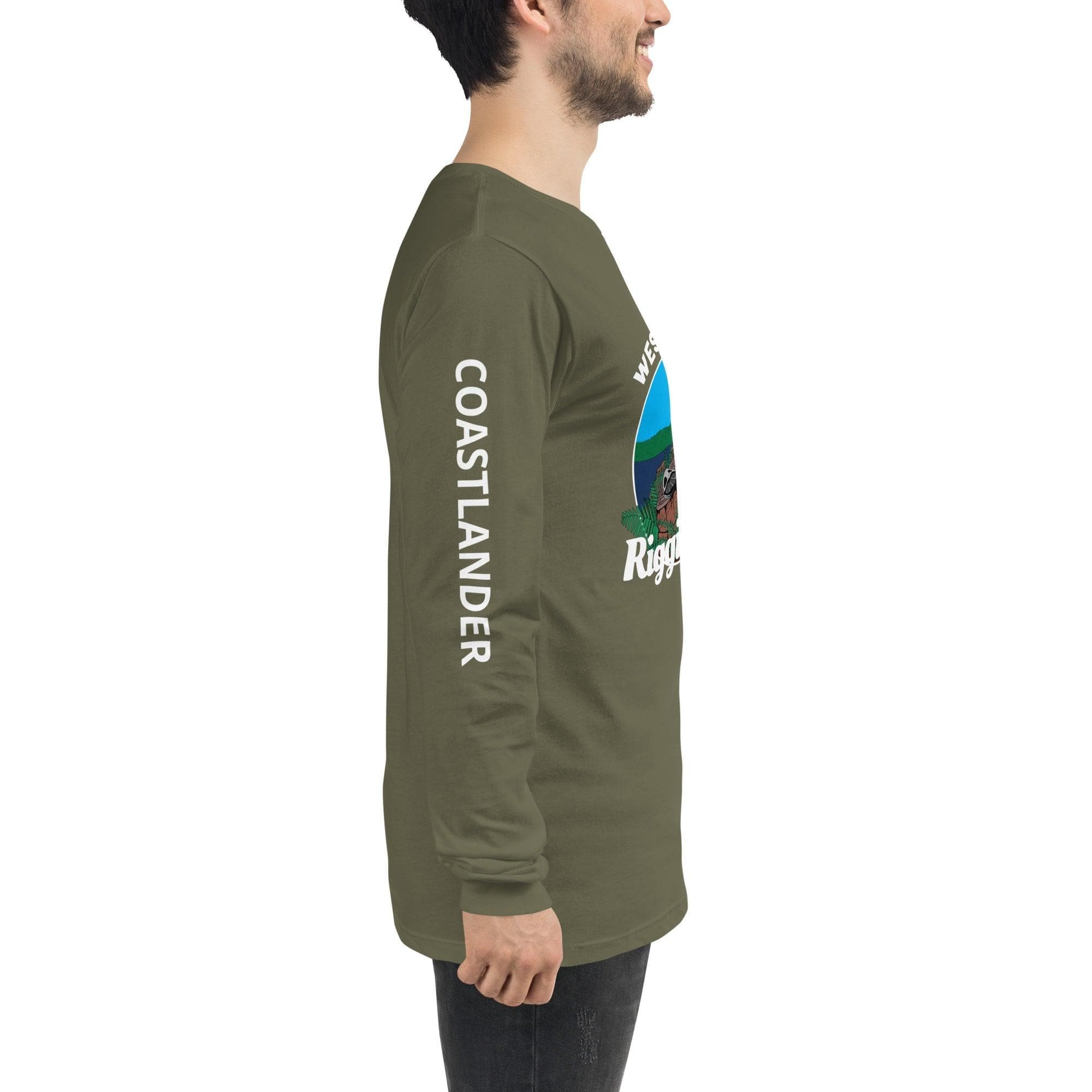 Design of West Coast Riggin Rat - Unisex Long Sleeve Tee , the colour is