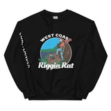 Design of West Coast Riggin Rat - Unisex Sweatshirt , the colour is Black