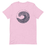 Design of West Coast Wave - North Vancouver Island - Unisex t-shirt , the colour is Heather Prism Lilac