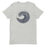 Design of West Coast Wave - North Vancouver Island - Unisex t-shirt , the colour is Athletic Heather