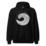 Design of West Coast Wave - Unisex Hoodie , the colour is Black
