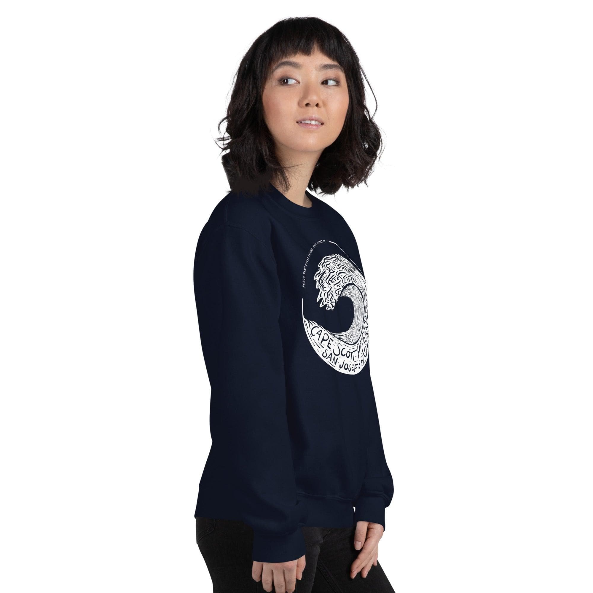 Design of West Coast Wave - Unisex Sweatshirt , the colour is