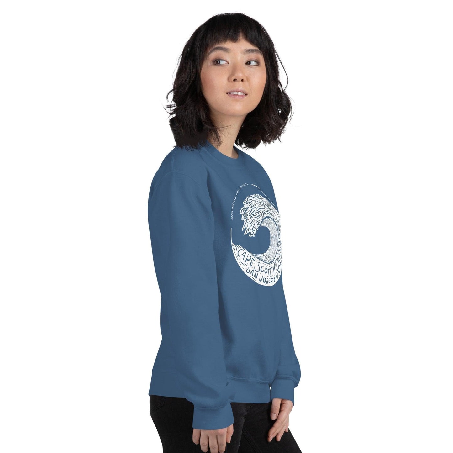 Design of West Coast Wave - Unisex Sweatshirt , the colour is