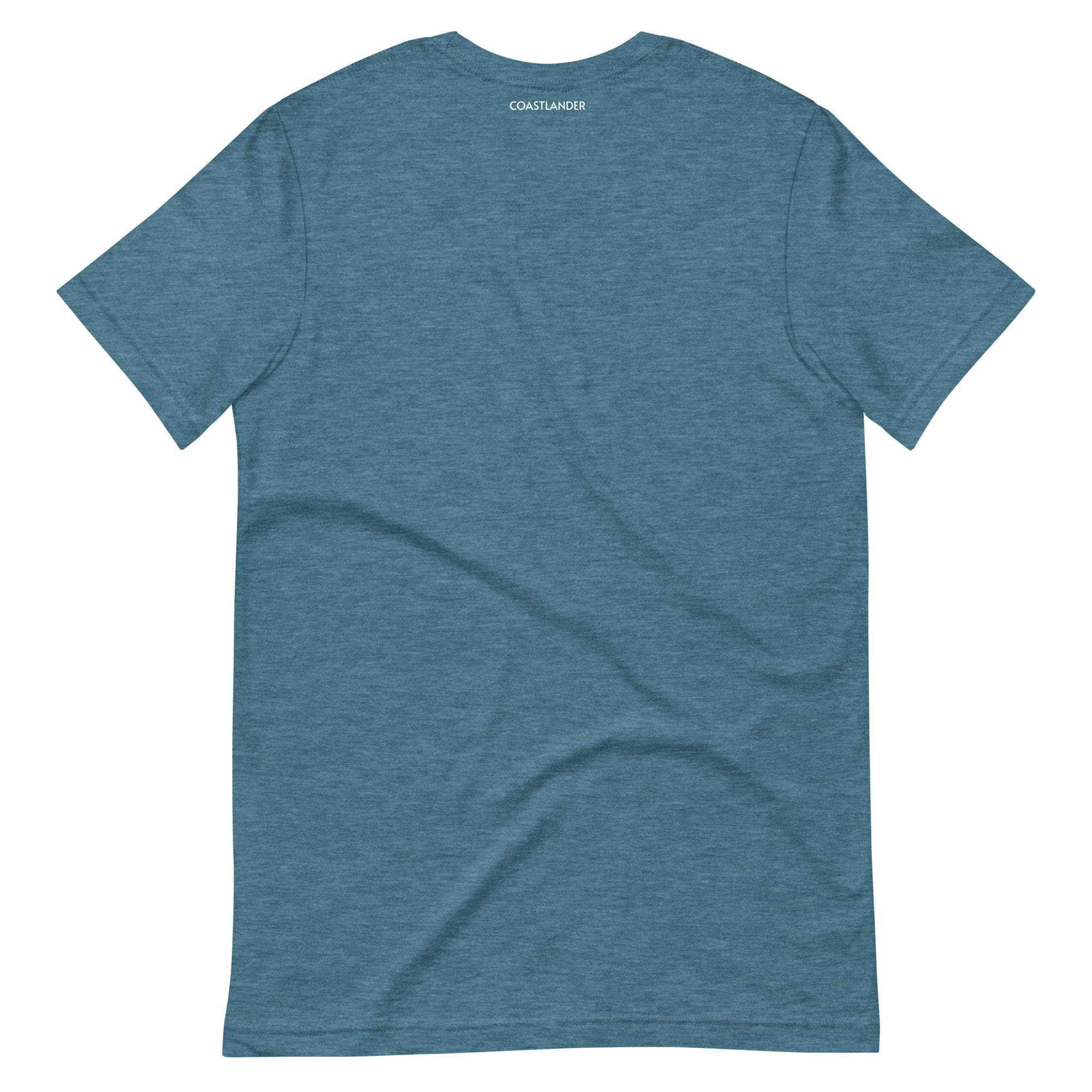 Design of West Coast Wave - Unisex t-shirt , the colour is