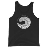 Design of West Coast Wave - Unisex Tank Top , the colour is Black