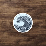 Design of West Coast Wave - Vancouver Island North - Cape Scott - Sticker , the colour is