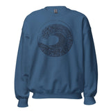 Design of West Coast Wave - Vancouver Island North - Unisex Sweatshirt , the colour is