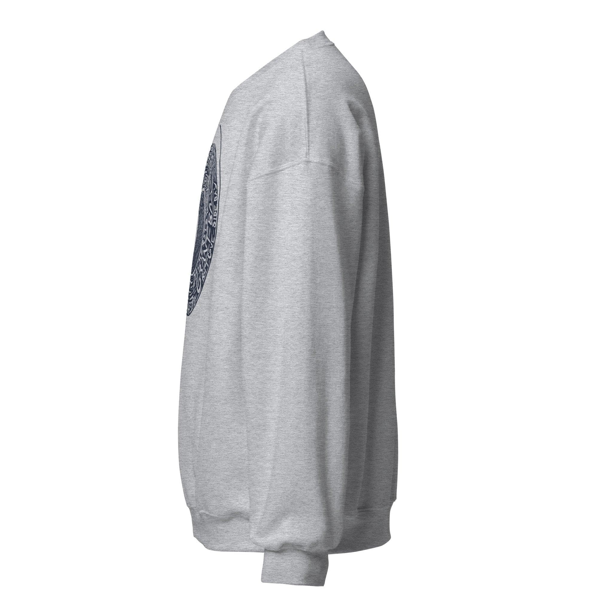 Design of West Coast Wave - Vancouver Island North - Unisex Sweatshirt , the colour is