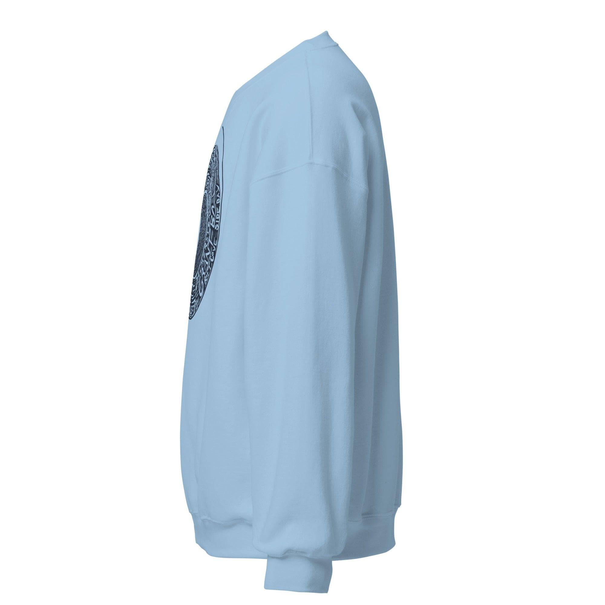 Design of West Coast Wave - Vancouver Island North - Unisex Sweatshirt , the colour is