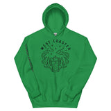 Design of West Coaster - Gildan Unisex Hoodie , the colour is