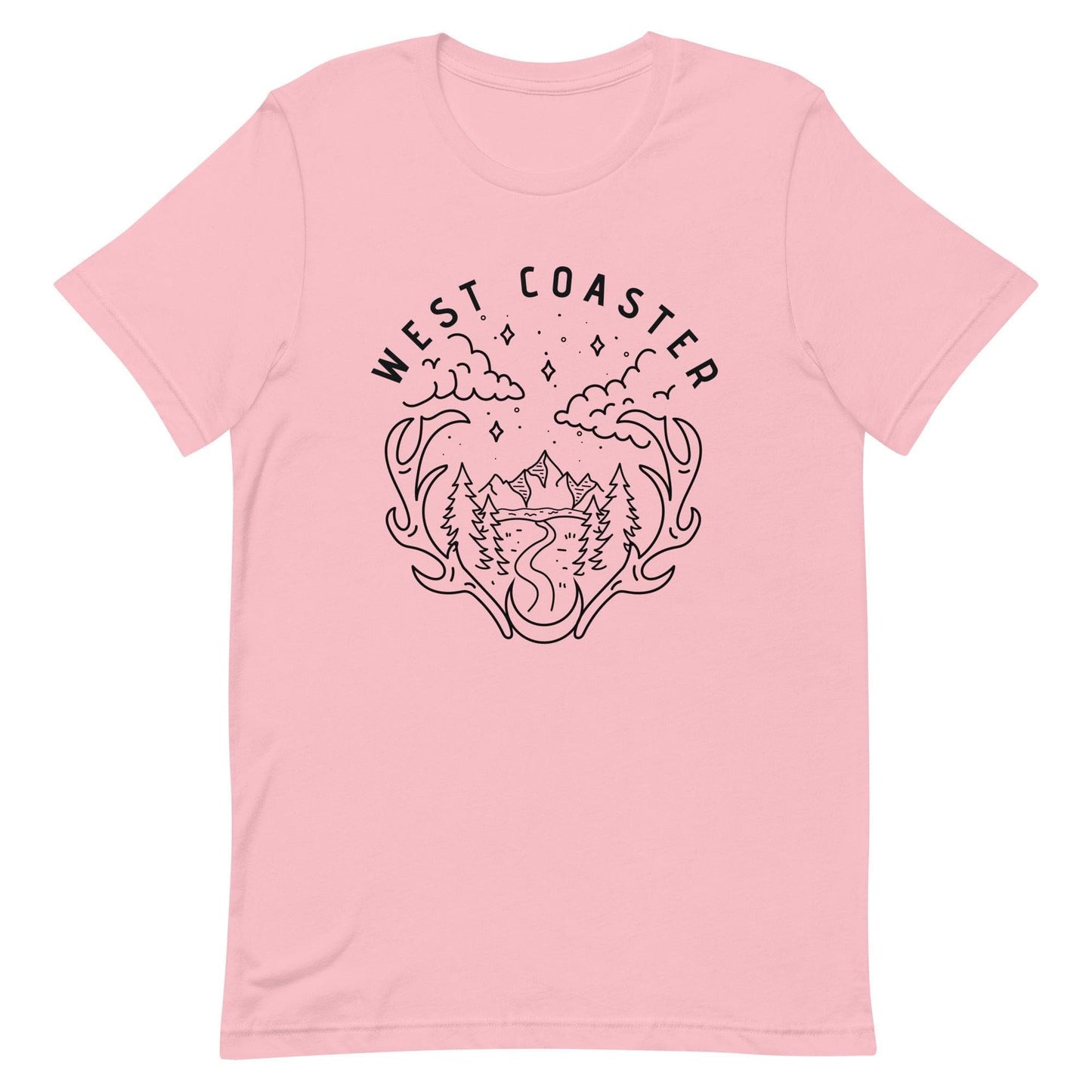 Design of West Coaster - Unisex t-shirt , the colour is Pink
