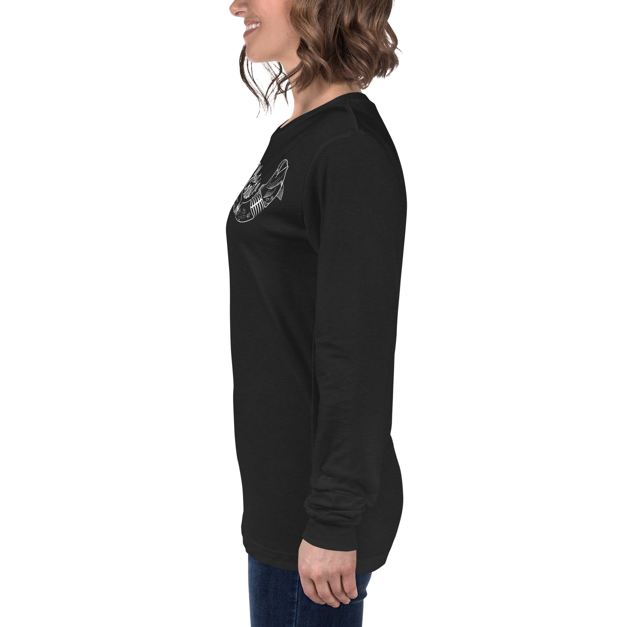 Design of West Coastin Fish - Unisex Long Sleeve Tee , the colour is