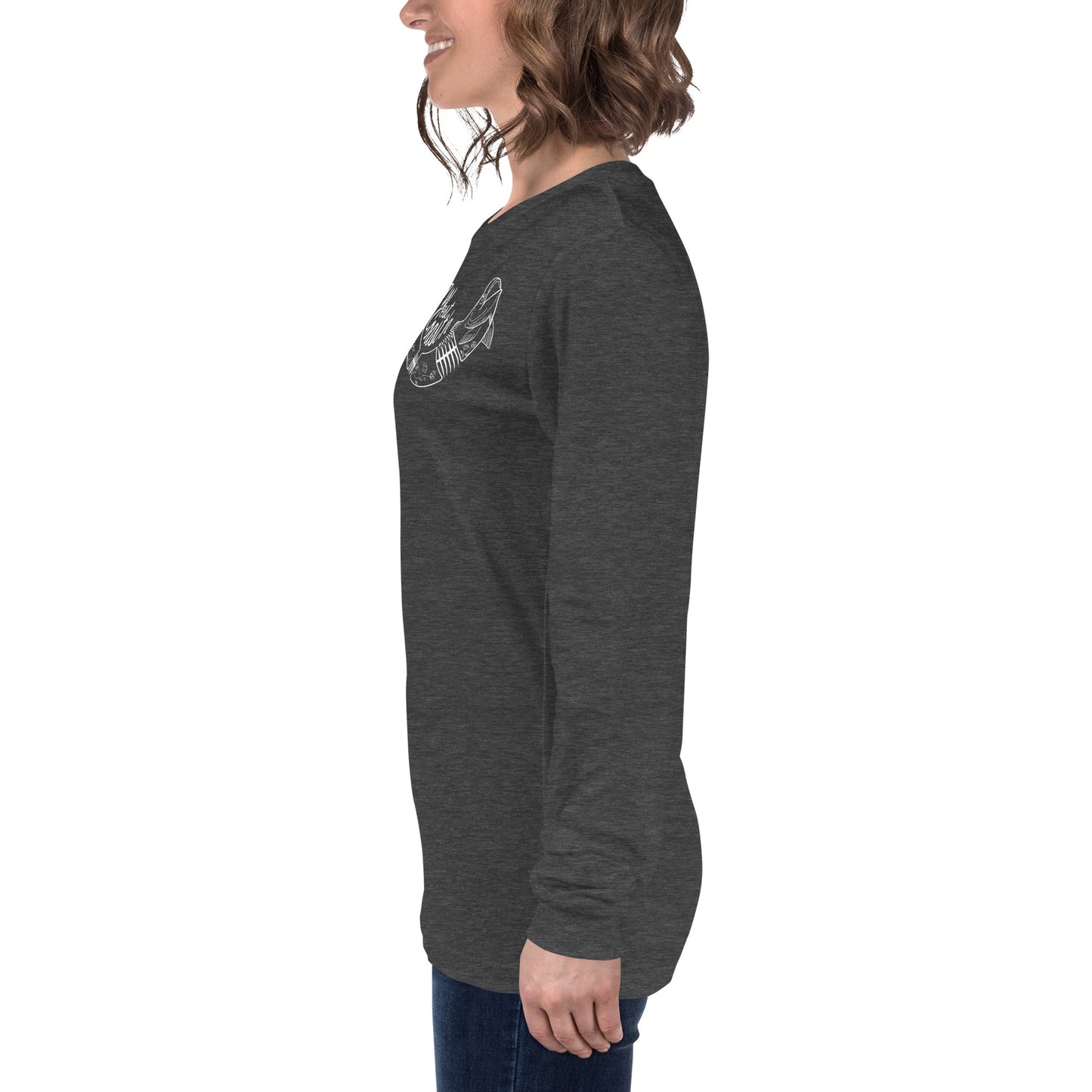 Design of West Coastin Fish - Unisex Long Sleeve Tee , the colour is