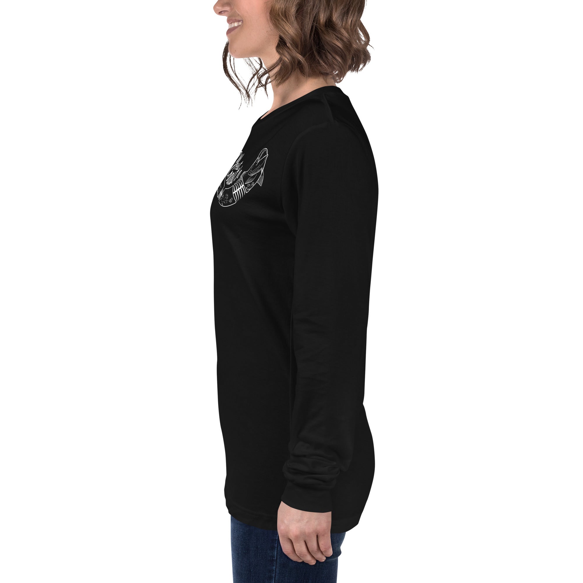 Design of West Coastin Fish - Unisex Long Sleeve Tee , the colour is
