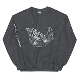 Design of West Coast'n Fish - Unisex Sweatshirt , the colour is Dark Heather