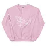 Design of West Coast'n Fish - Unisex Sweatshirt , the colour is Light Pink